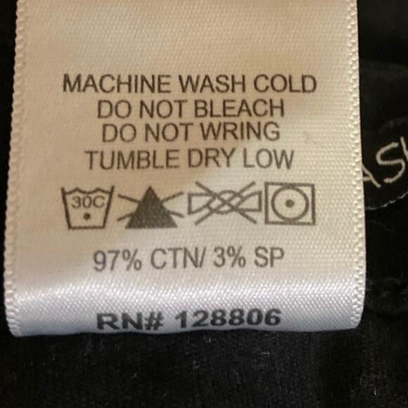 Fashion Nova Black High Rise Bootcut Flared Skinny Distressed Denim Jeans Sz 25 - Picture 5 of 5